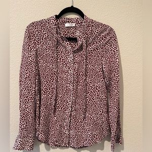 ANINE BING “Holly Hearts” love heart shirt, women’s size XS